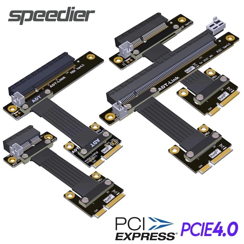 

ADT материнская плата Mini-PCIe mPCIe Minicard к PCIe X1 X4 X8 X16 адаптер карты PCIe x4 RAID NVMe SSD/LAN/Capture GPU к mPCIe Extender