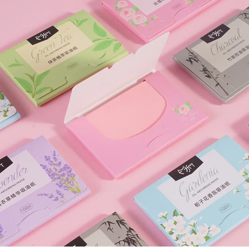 5 กล่อง Matte Face Wipes Oil Control ดูดซับน้ํามันทําความสะอาดใบหน้าเครื่องมือแต่งหน้าความงามอุปกรณ์เสริม Facial Oil Blotting แผ่นกระดาษ
