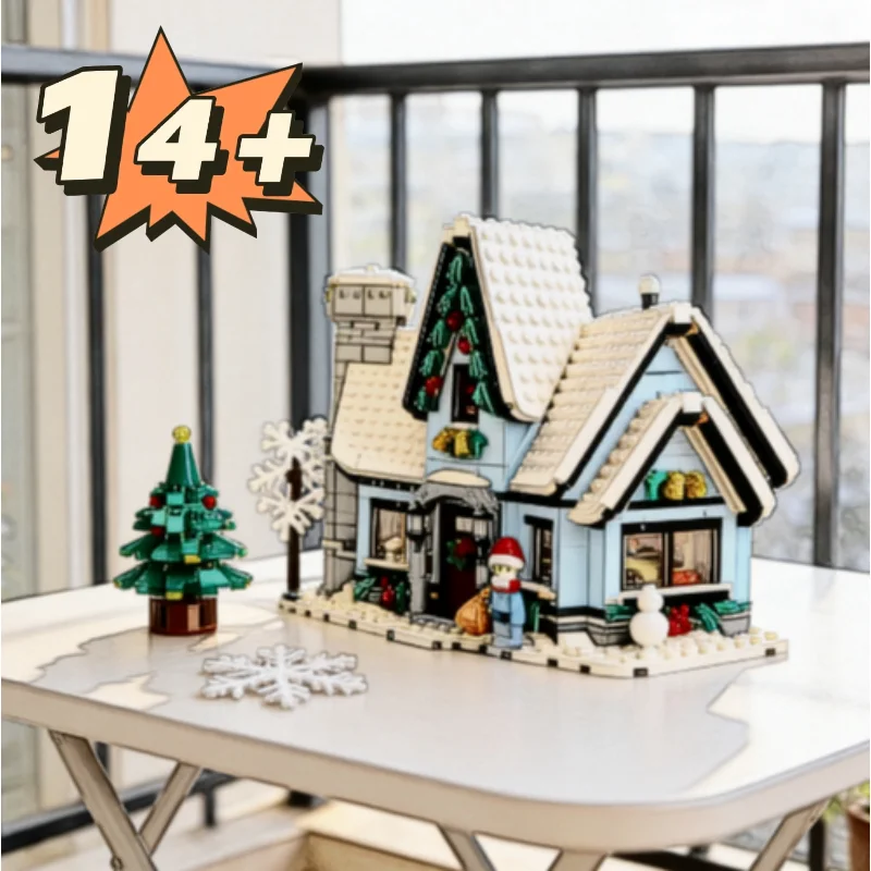 

Новинка! Набор строительных блоков «Дом визита Санты» (1445 деталей) — модель городской улицы, зимняя деревня. Рождественский подарок.