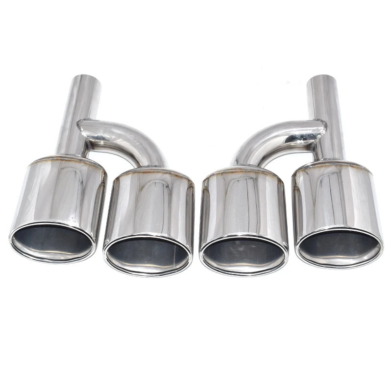 For Mercedes-Benz C-Class W204 E-Class W211 W212 S-Class W211 Exhaust Pipe Upgrade AMG63 Welded Oval Muffler Tip Nozzle