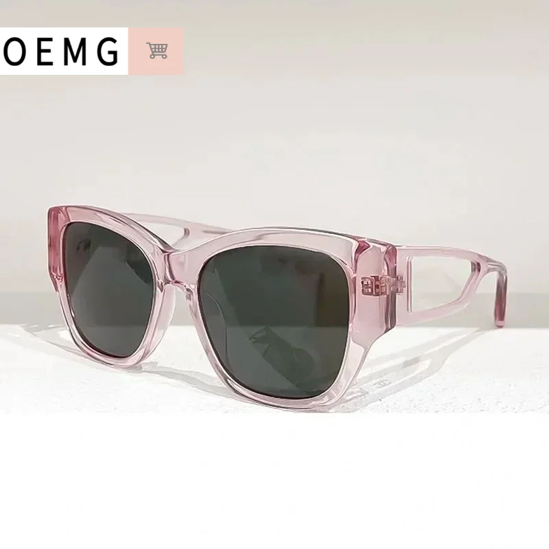 

Women European Stylish Sunglasses Luxury Design Change Acetate Oval frame Eyewear UV400 Outdoor Business travel Fashion glasses