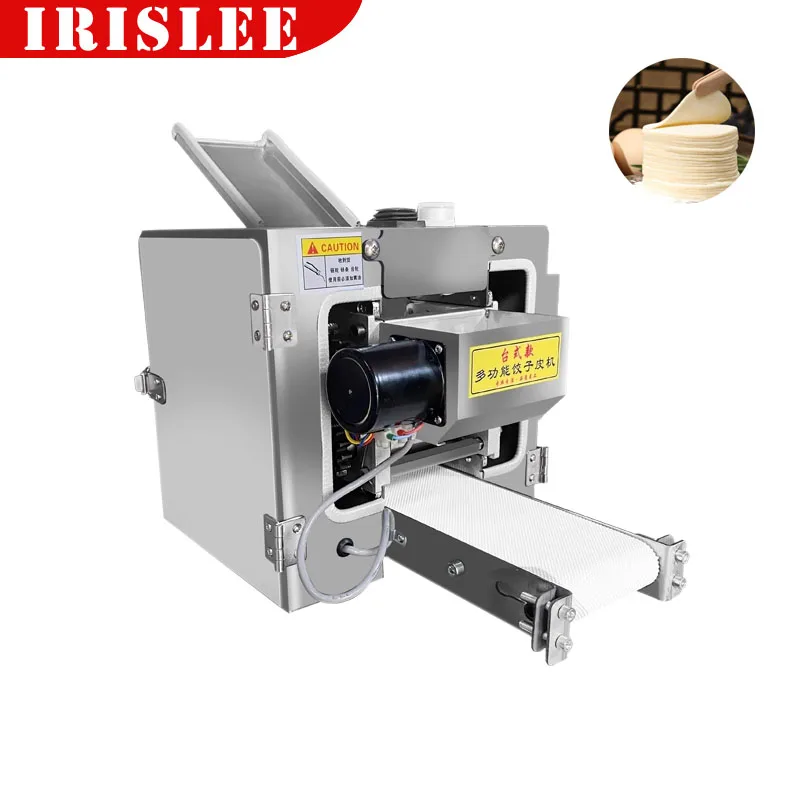 

New Stainless Steel Automatic Dough Sheeter Machine Electric Dumpling Skin Noodle Cutter Maker Machine