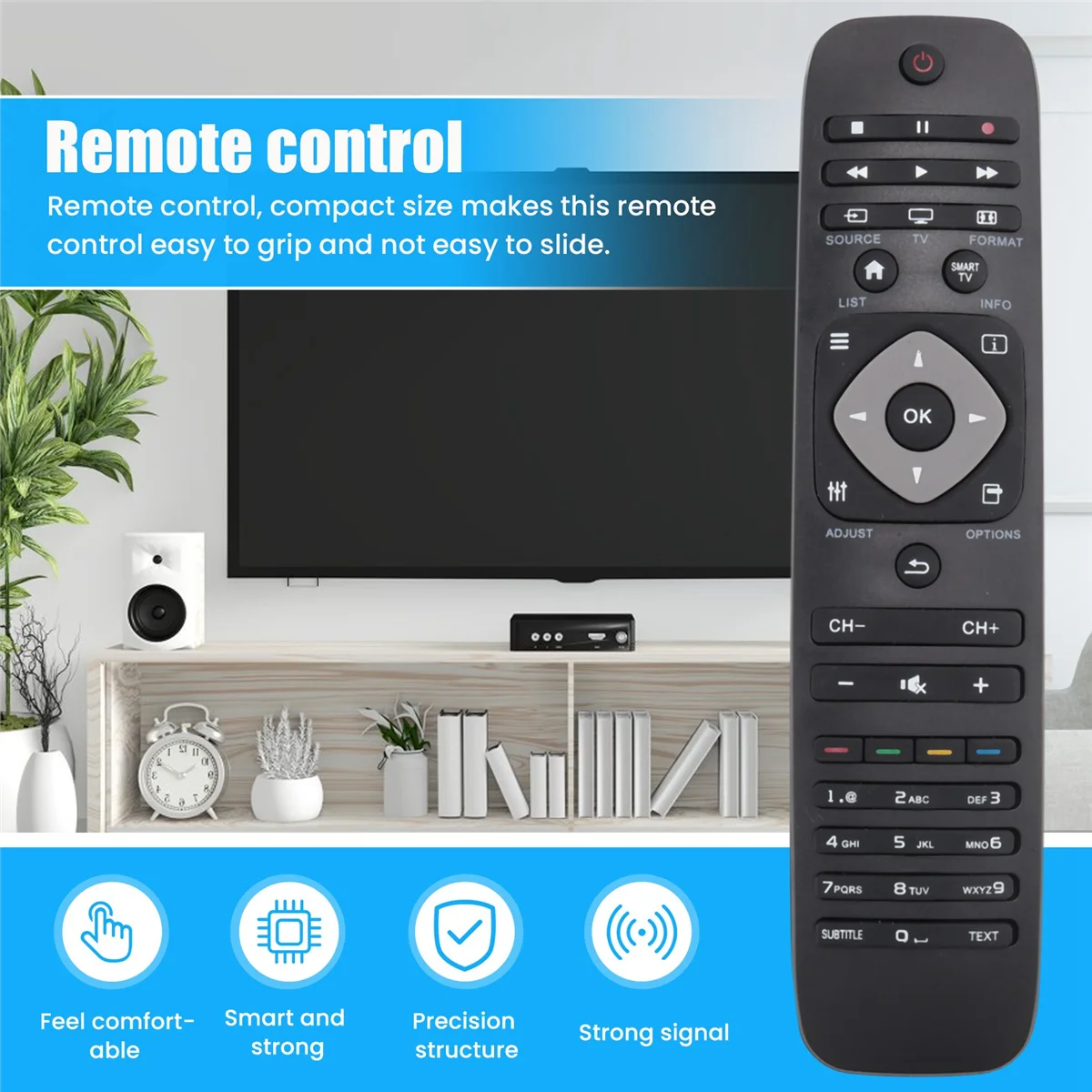 Universal Replacement TV Remote Control for Philips 242254990467