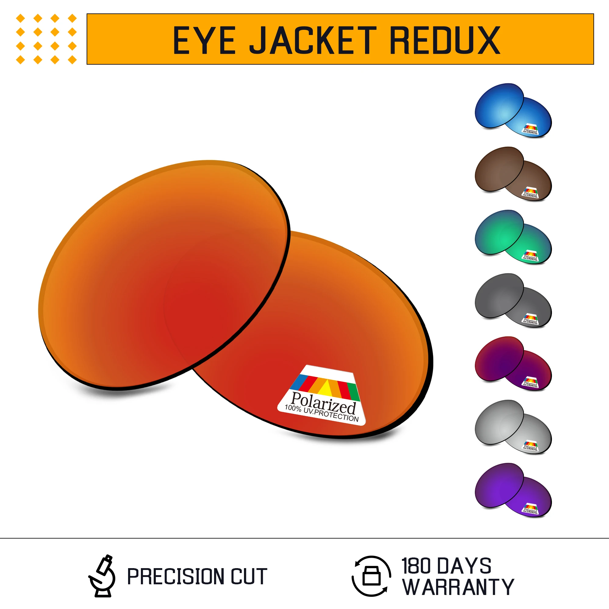Image of Rarayvix polarisierte Ersatzgläser mit UV400-Schutz für Oakley Eye Jacket Redux OO9438-55mm Sonnenbrillen