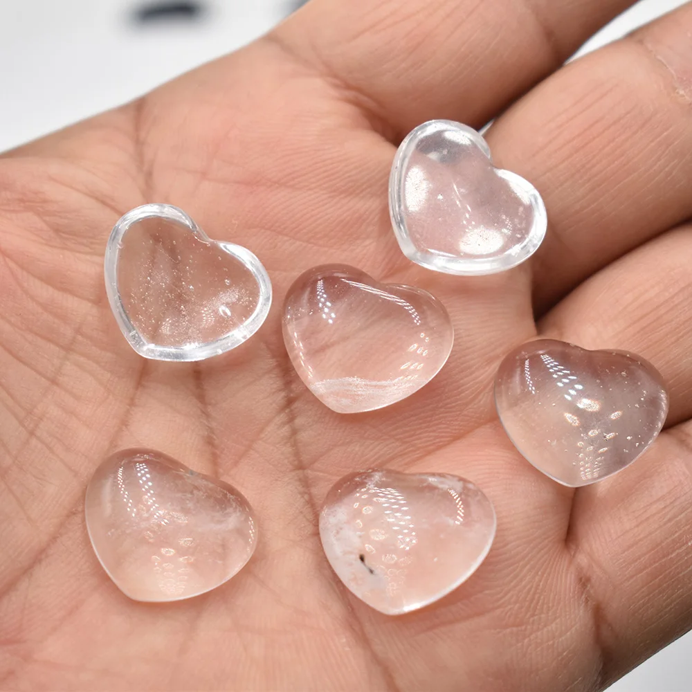 Großhandel 50 Stück/Lot Modische Natürliche Tigerauge-Stein-Rosenquarz-Mischung 15*18mm Herzförmige Cabochon-Perlen für Schmuckherstellung – Detail 13