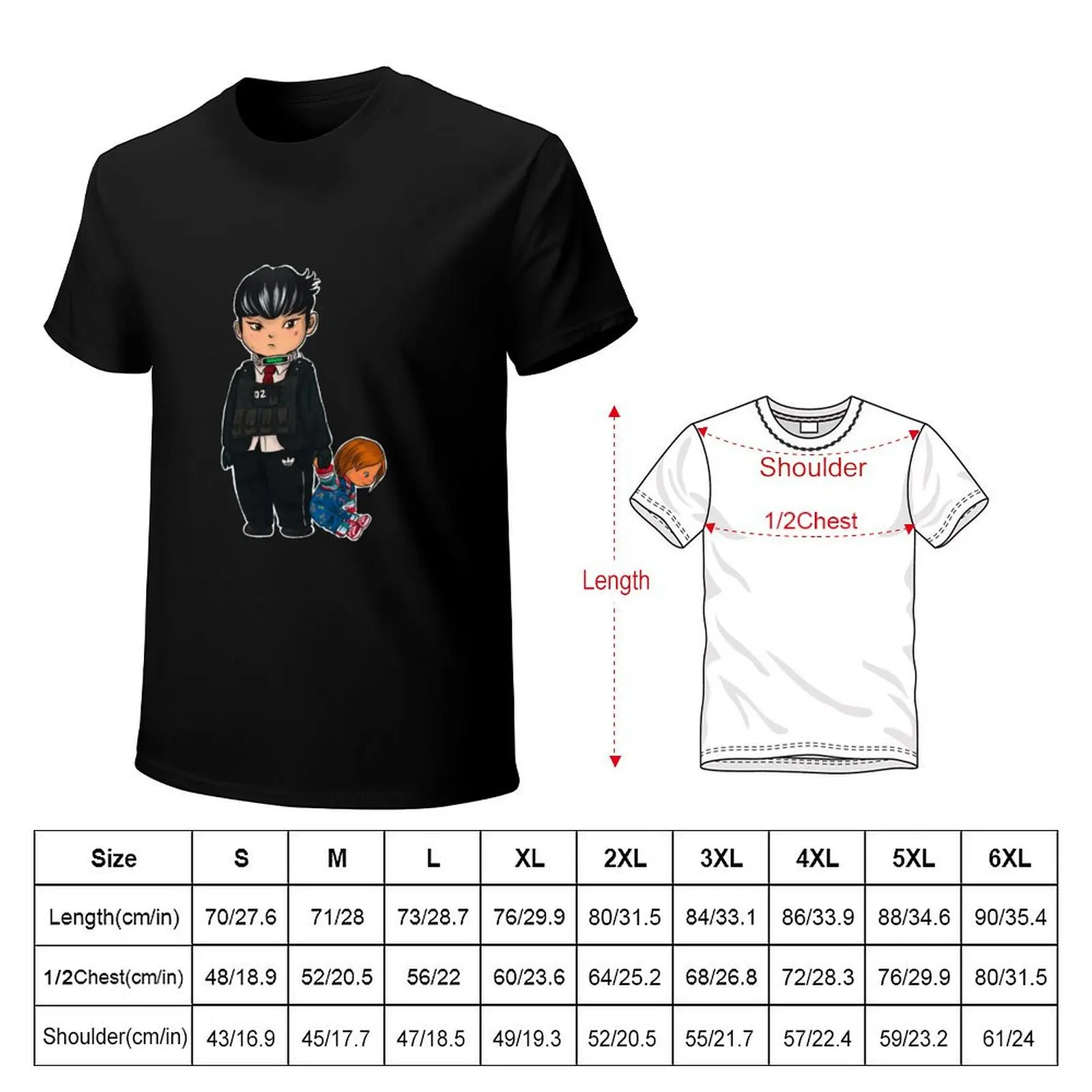 Maverick Changmin (Q) + Chucky T-Shirt man t shirt designer T-Shirt
