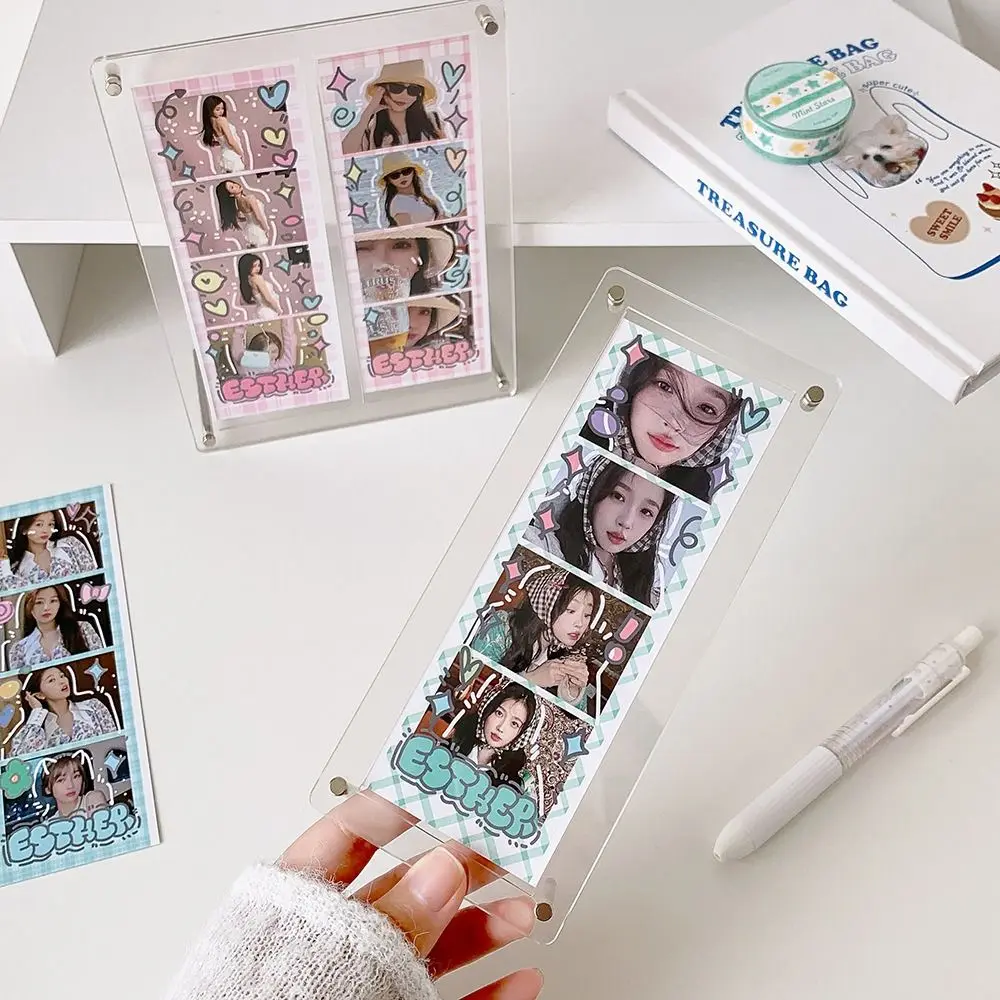 INS Acrylic Photocard Stand Clear DIY Frame Holder
