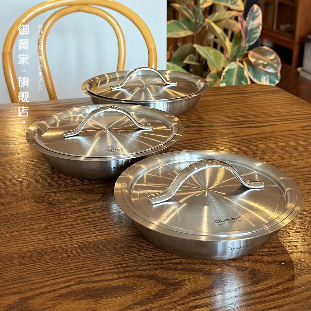 CL boss lady for her own use * 1810 stainless steel thickened plate 16cm vegetable fruit snack plate steaming
