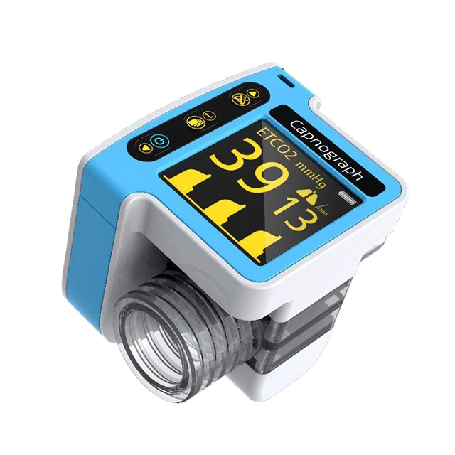 

Portable Capnography Veterinary Capnograph Monitor Digital Display Etco2 Monitor For Pet Use