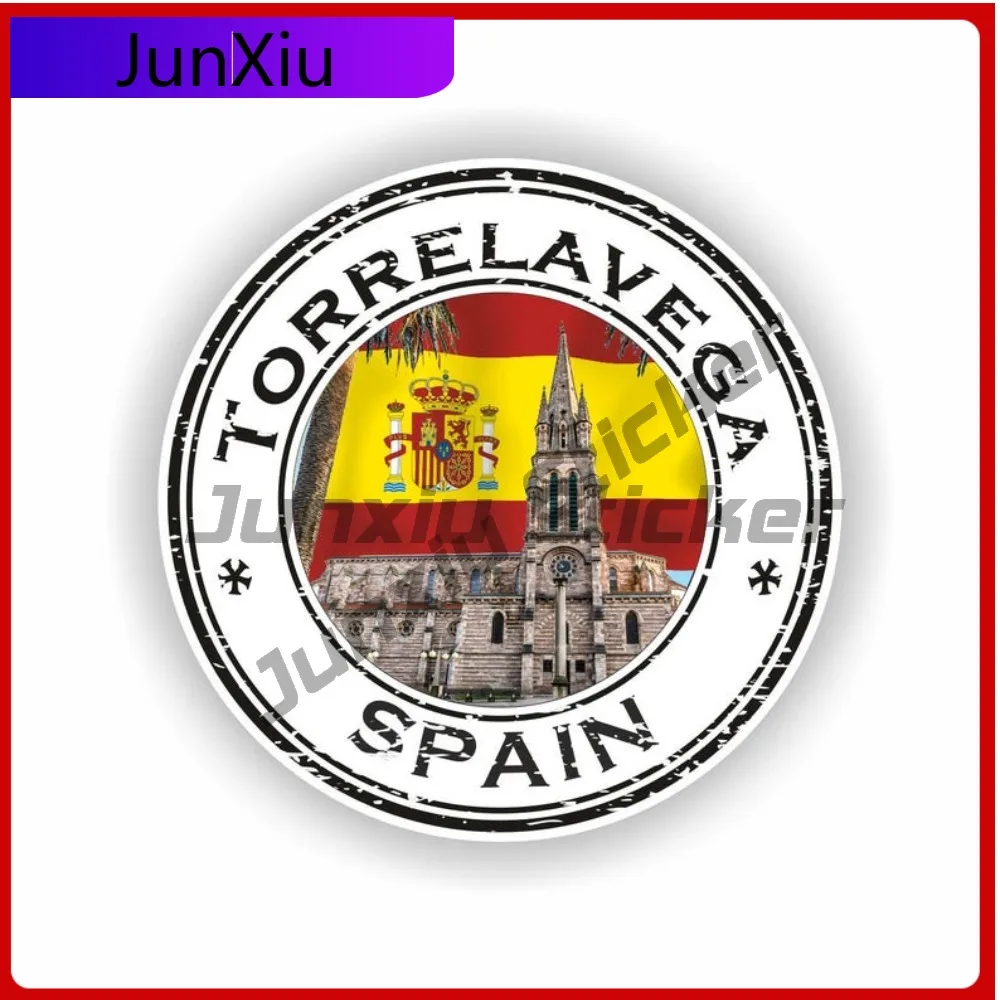 

Torrelavega Spain Seal Stylish Boat Fade Resistant Vinyl Graphic Sticker Round Wall Motorcycle Bumper Helmet Sticker Window