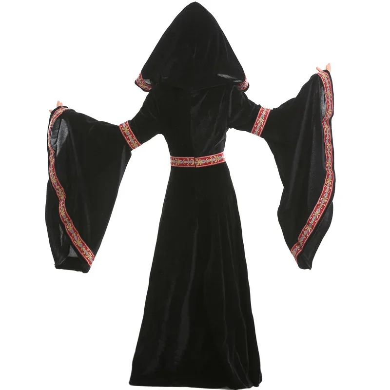 2025 Halloween niños hechicera bruja cosplays para niñas disfraces medievales carnaval Purim escenario juego vestidos de fiesta