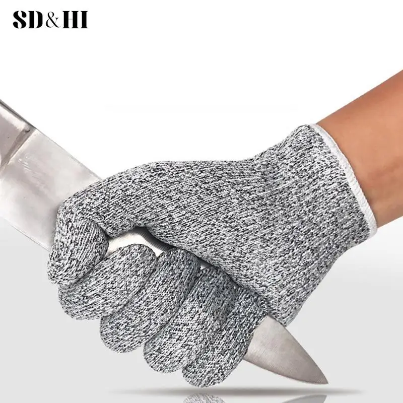 HPPE Level 5 Safety Anti Cut Gloves High-strength Industry Kitchen Gardening Anti-Scratch Anti-cut Glass Cutting Multi-Purpose