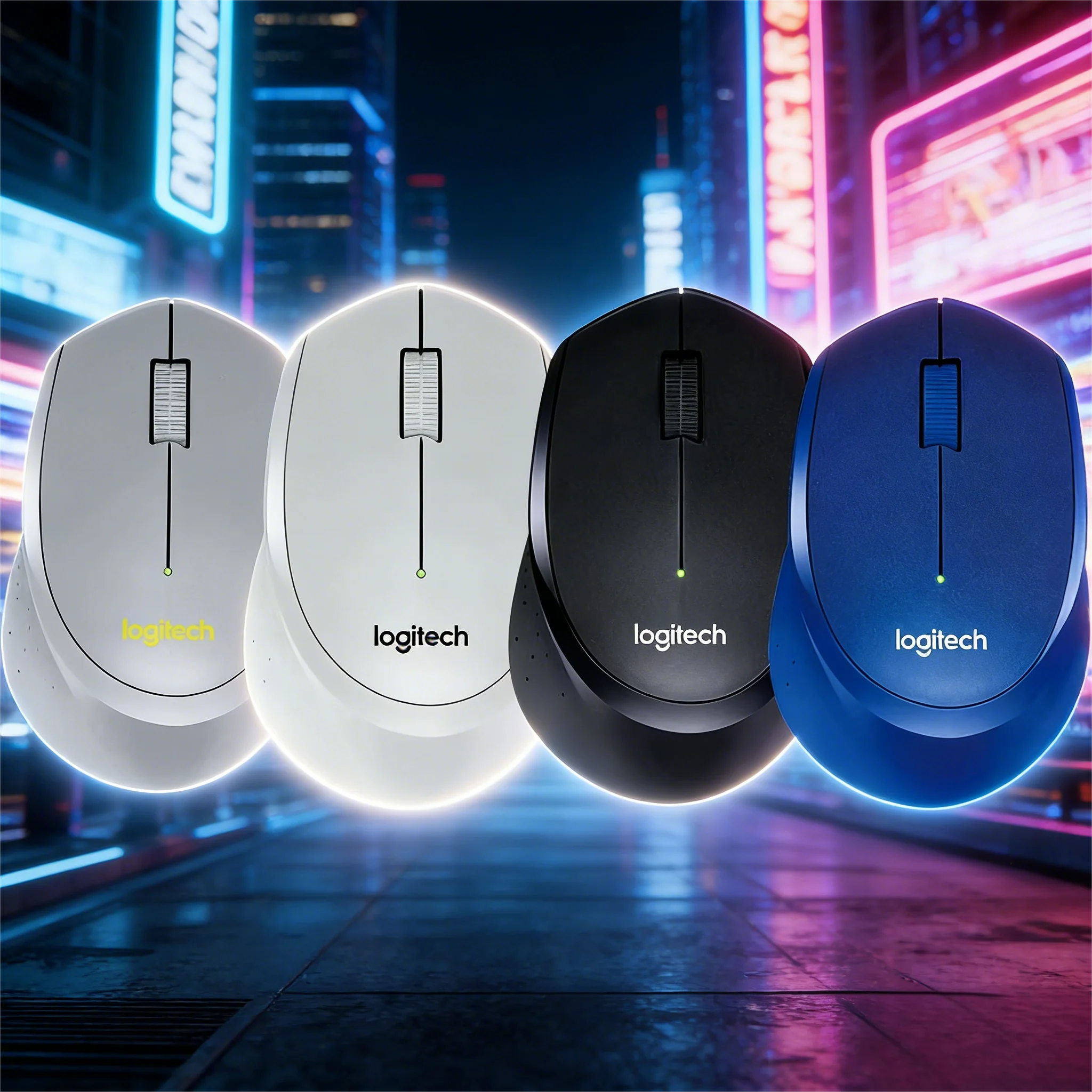 

Беспроводная мышь Logitech M330 с USB, бесшумная энергосбережение, портативная для игр и ноутбуков