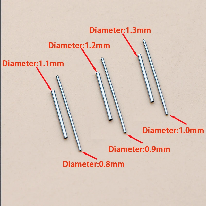 50 Sets Watch Accessories Connection Shaft Tungsten Steel Band Sleeve Table Shaft Steel Band Pin Table Shaft Connection Rod