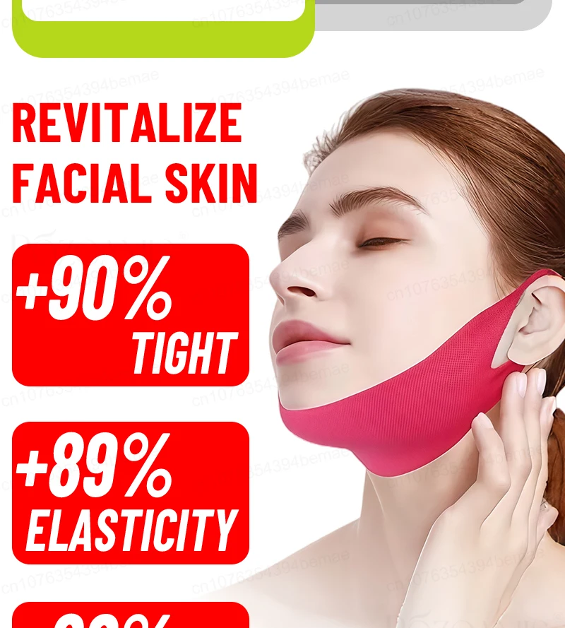 V-face Repair Mask, Eliminates double Chin, improves facial contouring, shaping bandage, quickly slims the face, removes masseter muscle, facial lifting band, anti-aging, deep hydration, creating a V-shaped face.
