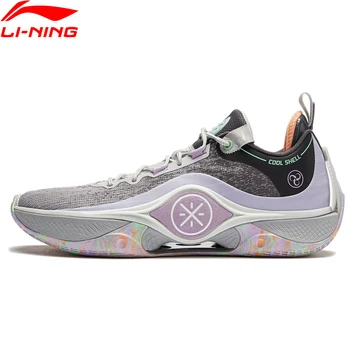 Li-Ning 남성용 WADE SHADOW 5 V2 온 코트 농구화, 붐 쿠션, 웨어러블 스포츠 신발, 안정적인 지지대 스니커즈, ABPU009 