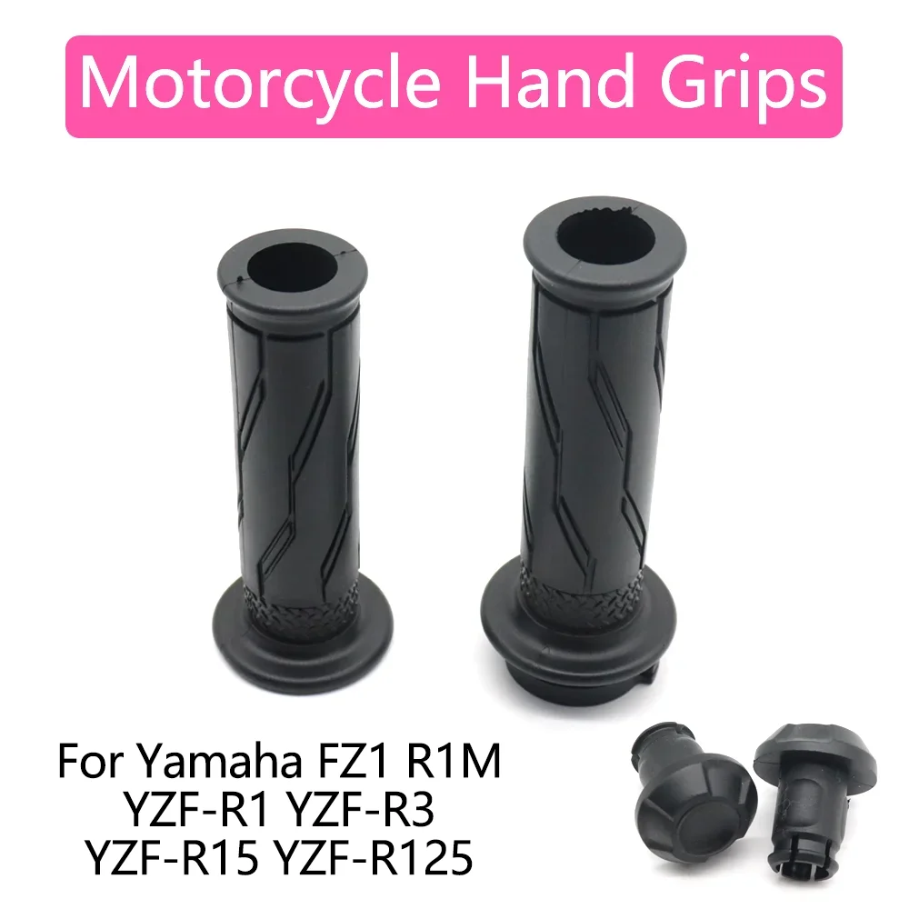 

For Yamaha YZFR1 YZF R1 S MT07 MT 01 09 Tracer R1M Motorcycle Hand Grips Rubber Throttle Turn Grip Settle Handle Bar Grips