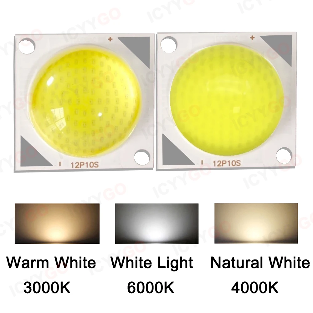 20W 30W 50W LED Silicone Lens COB Protruding Head Integrated Light Source For Spotlight Bulb DIY Floodlight Outdoor Chip