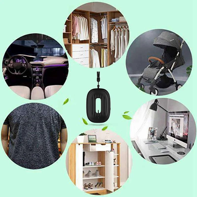 미니 휴대용 음이온 공기 청정기, 개인 착용 가능, 가정용 자동차 산소 바, 걸이식 목 청정기, 5 천만