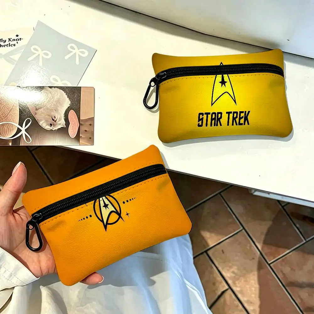 TV S-Star T-Trek Oxford Fabric Mini Coin Wallet Smooth Zipper Hanging Design Multi-use Small Storage Bag For Travel