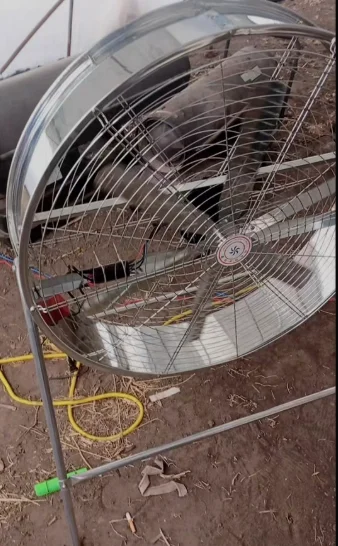 Speed Adjustable Industrial Farm Ventilation Fan, Agricultural Cooling Air Blower for Greenhouse and Livestock House