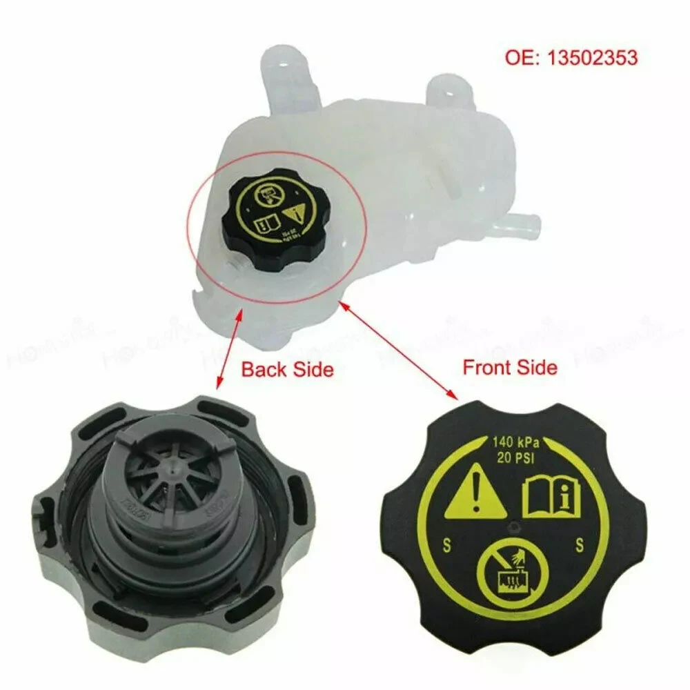 1pc Engine Radiator Cap Coolant Recovery Tank Cap For Vauxhall Astra Corsa Insignia Tank Cap Coolant Expansion Header 13502353