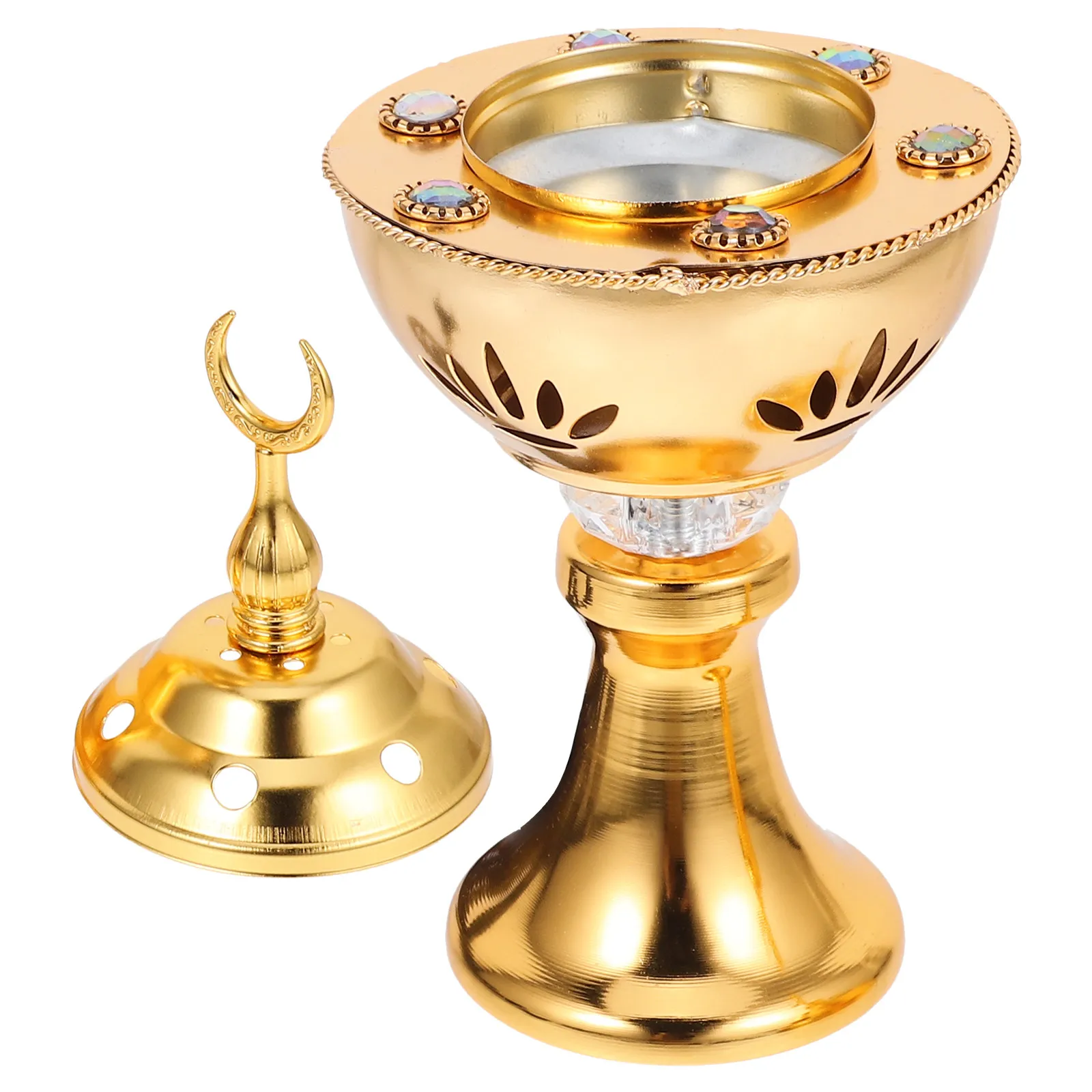 Arabic Electric Incense Burner Desktop Censer Eu Plug Decorative Aroma Burner for Home Office Meditation Relax Sleep Improve