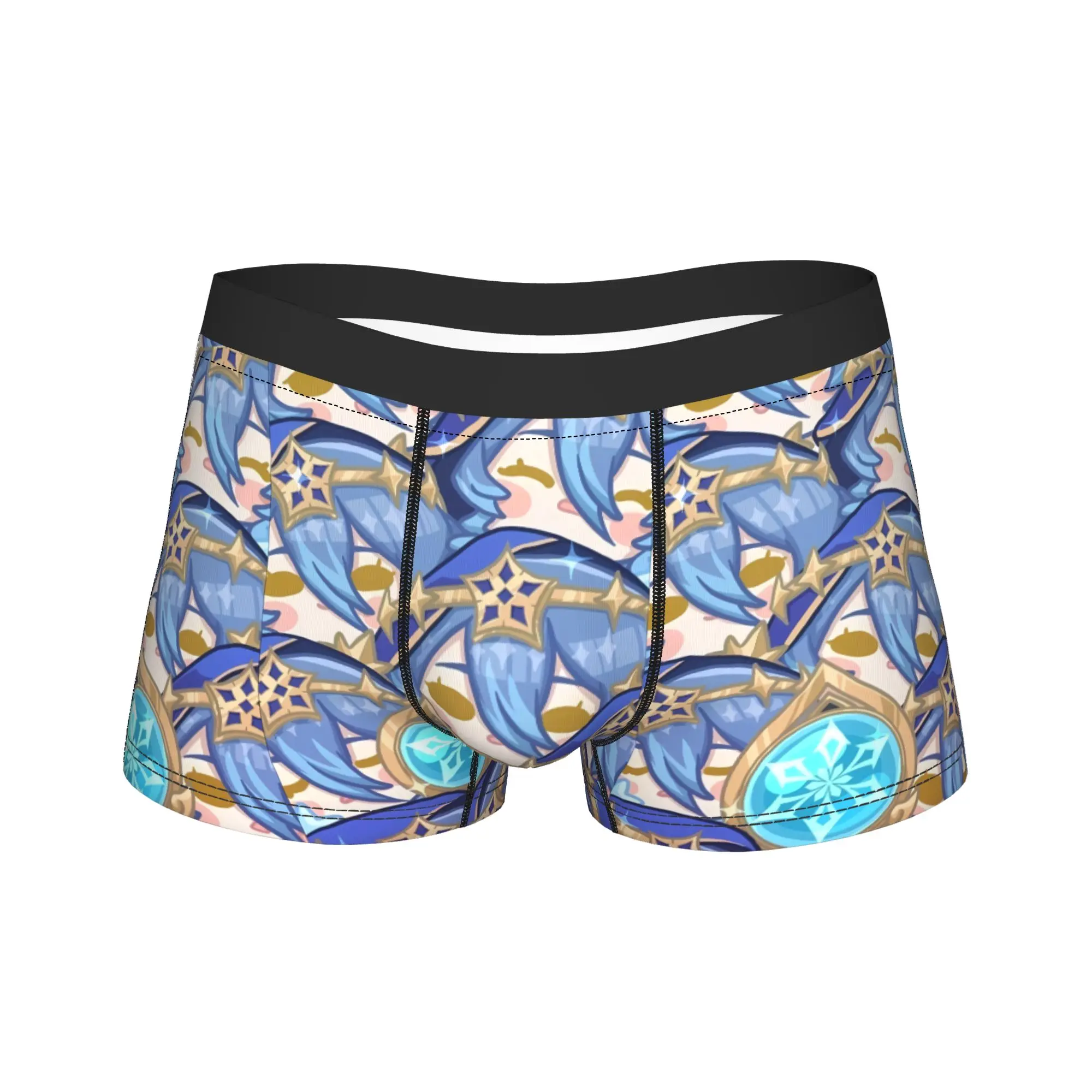 Genshin Impact Game Printed Boxer Brief  Underwear Trenky Men Sexy Soft Boxer Shorts Printing Large Size Underpants