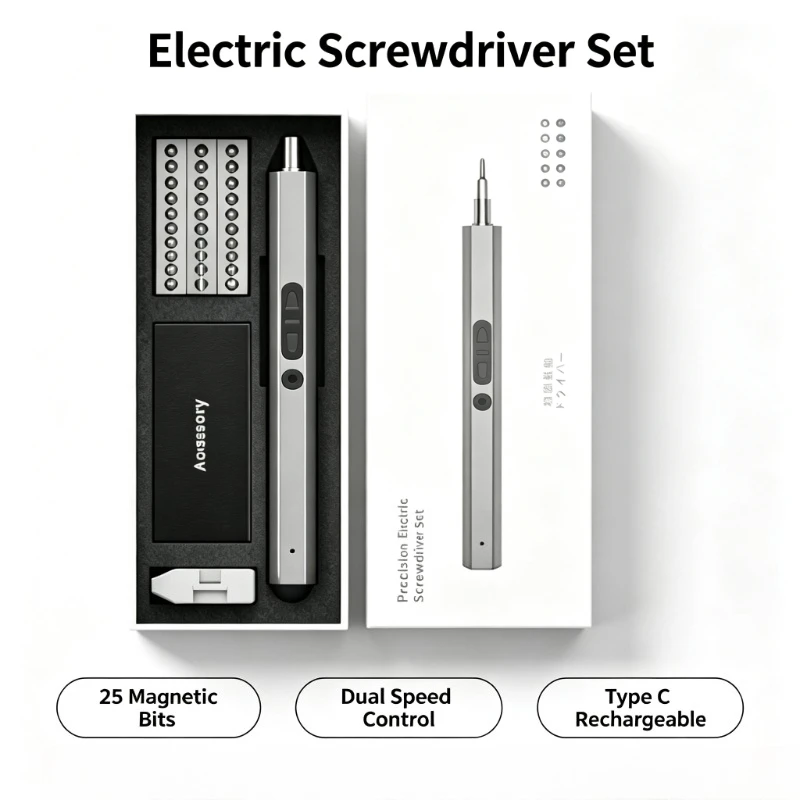 WOWSTICK Electric Screwdriver USB Chargeable Portable LED Kit Portable Professional Mobile Phone IPad Repair Home Tools