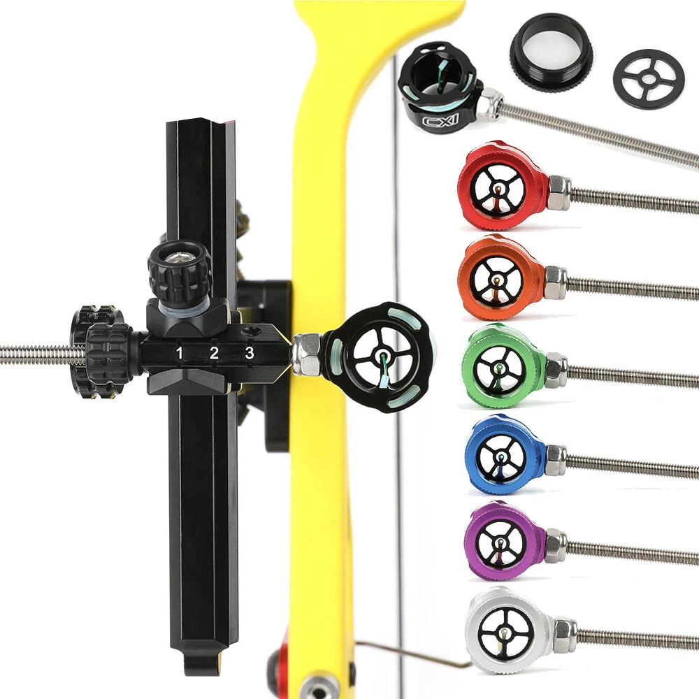 

Рекурсивный прицел для лука, 1-контактный прицел .019 дюйма, оптоволоконный лук для стрельбы из лука, охотничья мишень