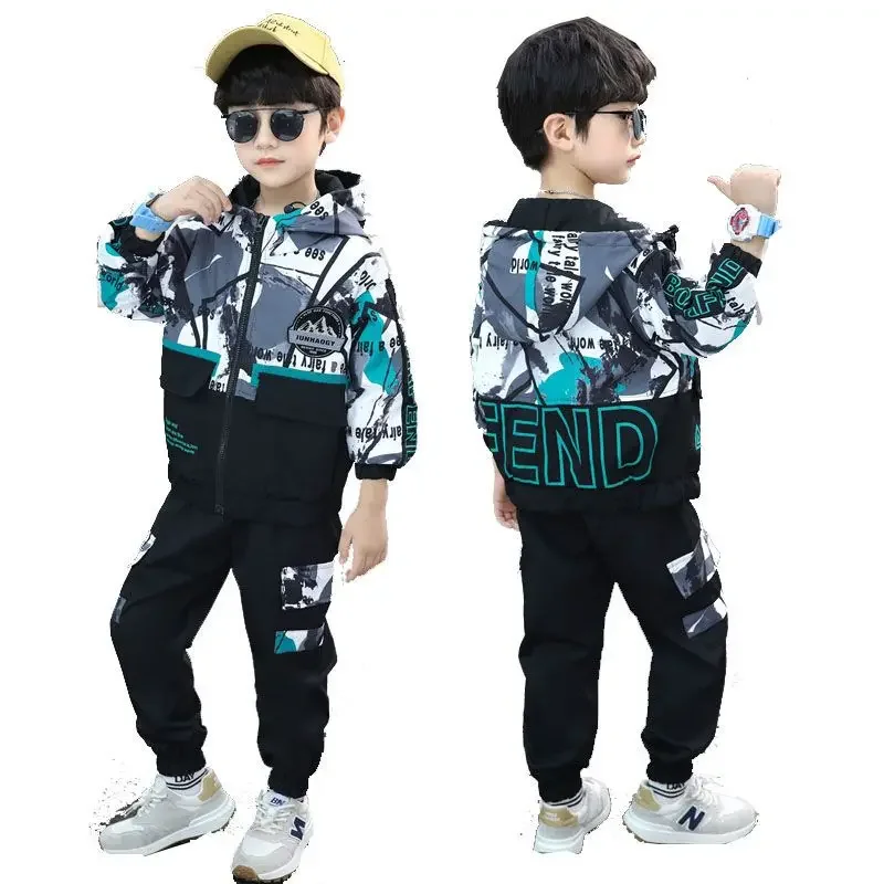 

Boys Clothes Sport Suit Casual Boys Clothing Sets 2024 Autumn Letter two pieces Children Clothing Set Kids Tracksuit Clothes