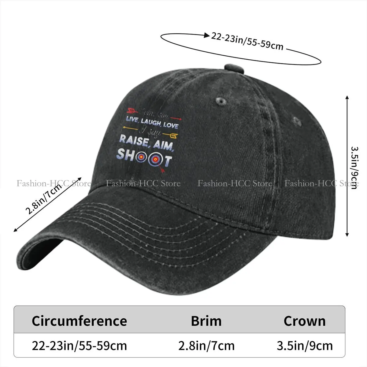 Archery Raise Aim Shoot Archer Baseball Cap Men Hats Women Visor Protection Snapback Archery Sport Caps