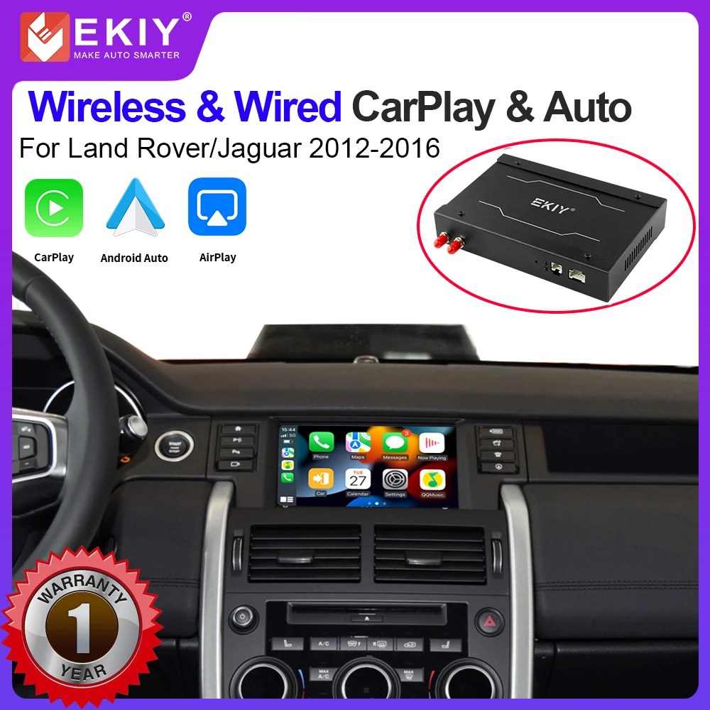 

EKIY Wireless Carplay Android Auto Interface Mirror Link For Land Rover/Range Rover/Jaguar/Evoque/Discovery 2012-2015 Airplay