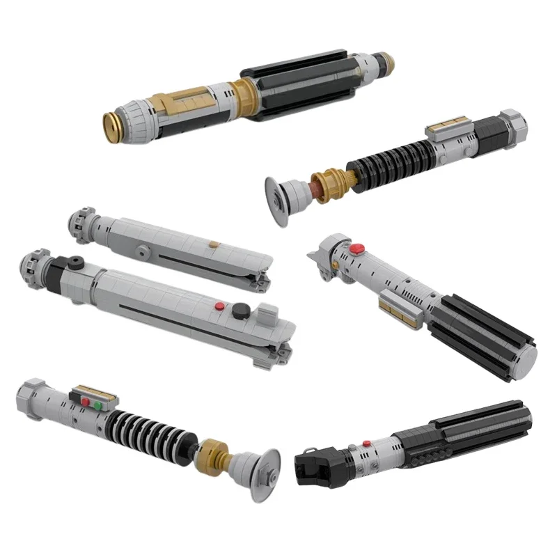 MOC Space War Lightsaber Series Building Blocks Assembly Lightsaber Model Classic Movie With Stand Base Brick Toy Holiday Gift