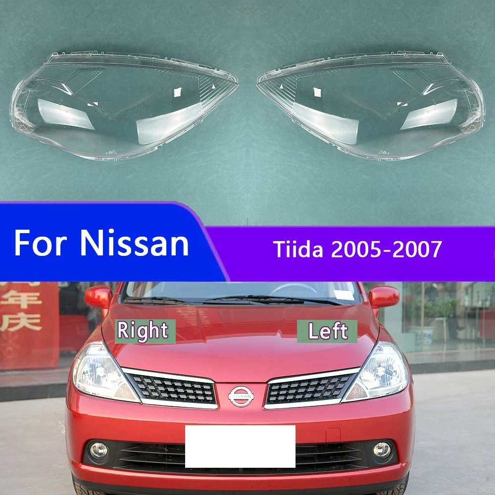 

For Nissan Tiida 2005-2007 Headlights Shell Mask Cover Lampshdade Headlamp Housing Plexiglass Replace The Original Lampshade