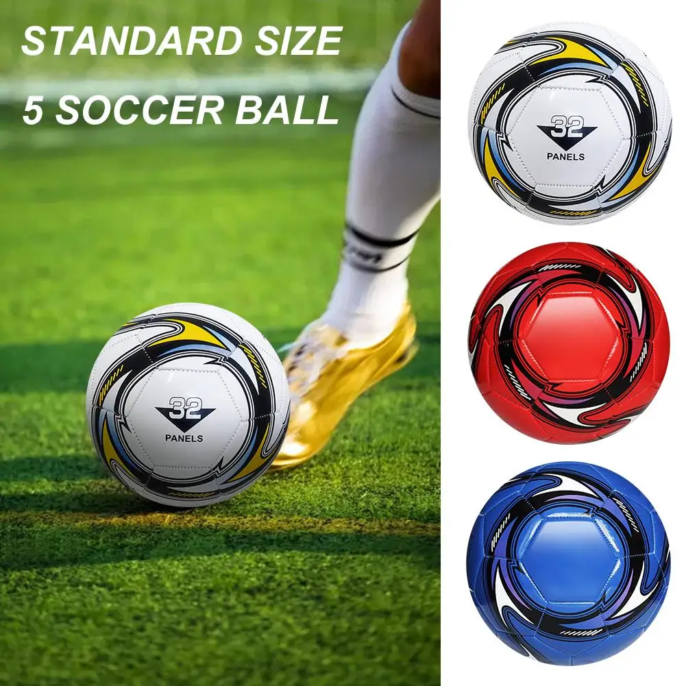 Standard Size 5 Soccer Ball Leakproof Campus Football Resistant Football Soccer Rubber New Elastic Wear Ball H3l0