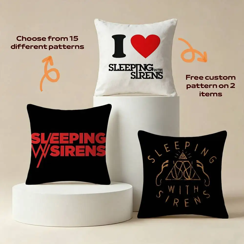 Kellin SWS Band S-Sleeping with Siren-S  Square Sofa Pillow Cover Solid Color Living Room Home Decor Cushion Case