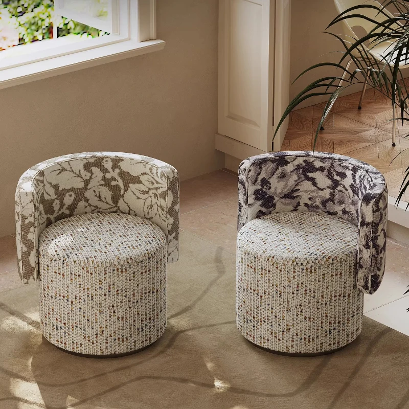 

Bedroom rotatable makeup stool modern simple backrest high-end stool