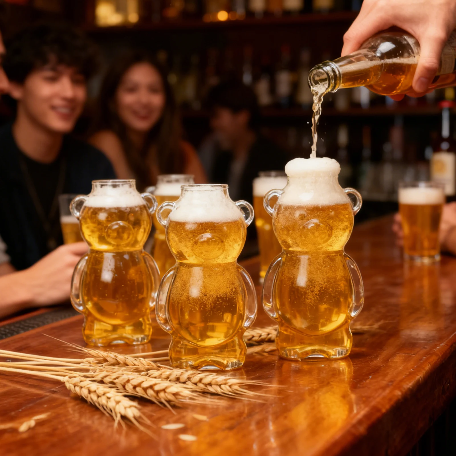 

1Pcs Small Bear Cup High-End Glass Material Smooth Lip-Friendly Rim Ideal for Bar Banquet Restaurant Home Drinking Glassware