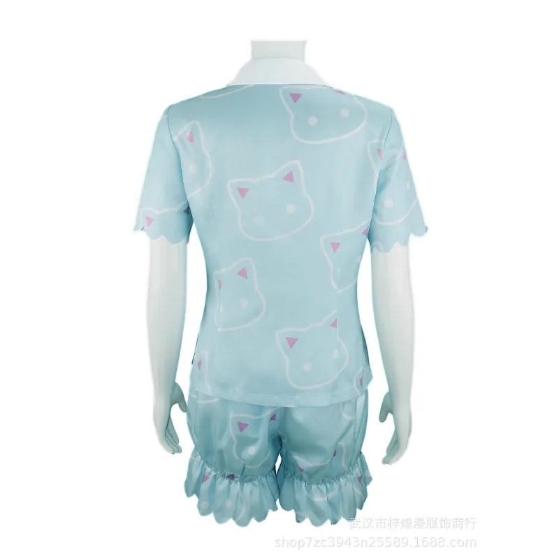 أزياء أنيمي Hayase التأثيرية Yuuka بدلة بيجامات مطبوعة حلوة لطيفة للنساء ملابس حفلات الهالوين