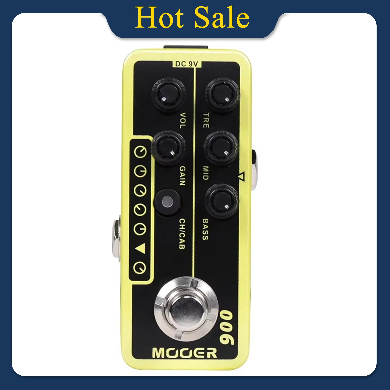 MOOER 006 US Classic Deluxe Guitar Effect Pedal Classic American Blues Effects Combo Preamplifier Pedal Guitar Accessories