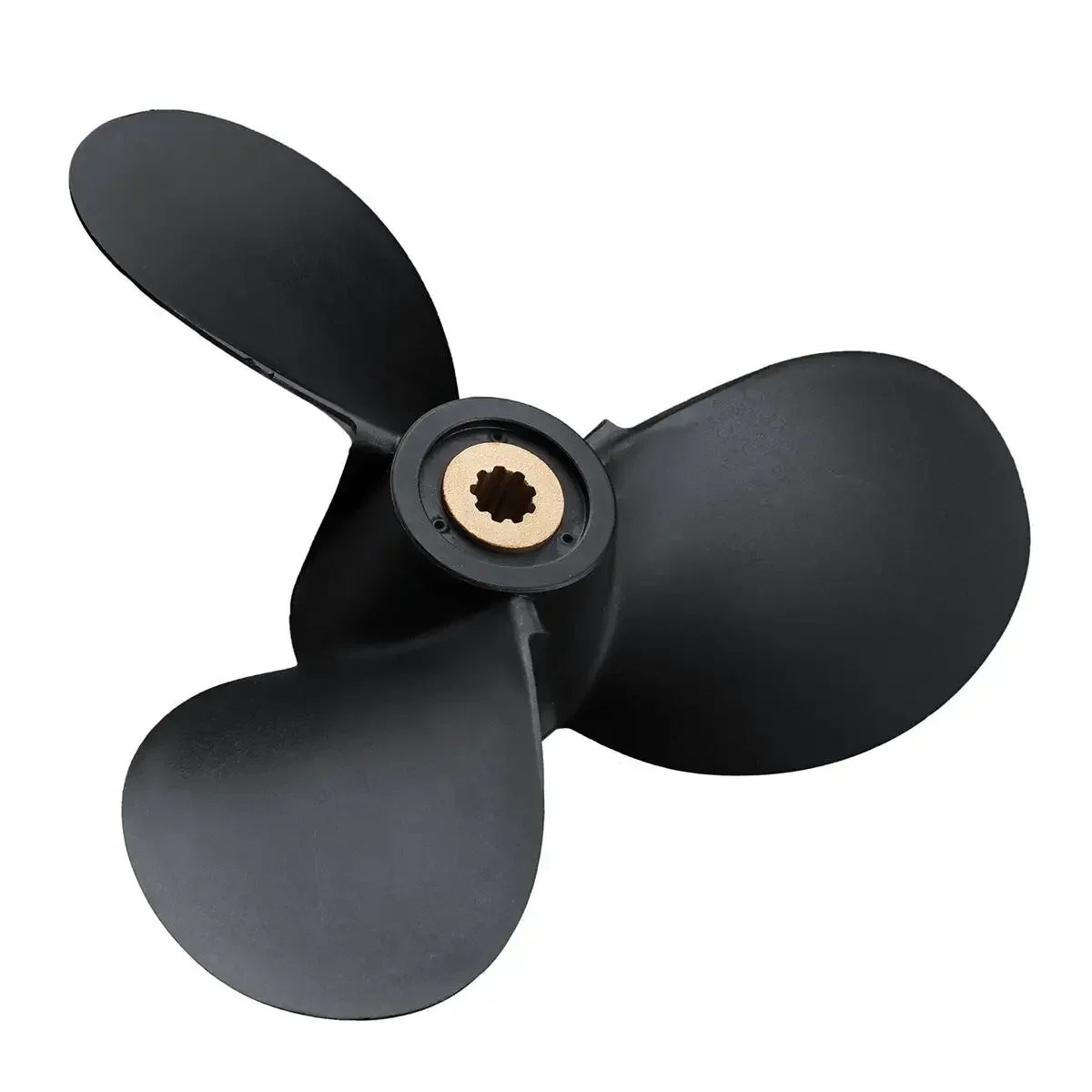 For Yamaha Mariner 4HP-6HP 6E0-45941-01-EL 7 1/2x8-BA Marine Outboard Propeller Plastic+Metal Black Boat Propellers 3 Blades