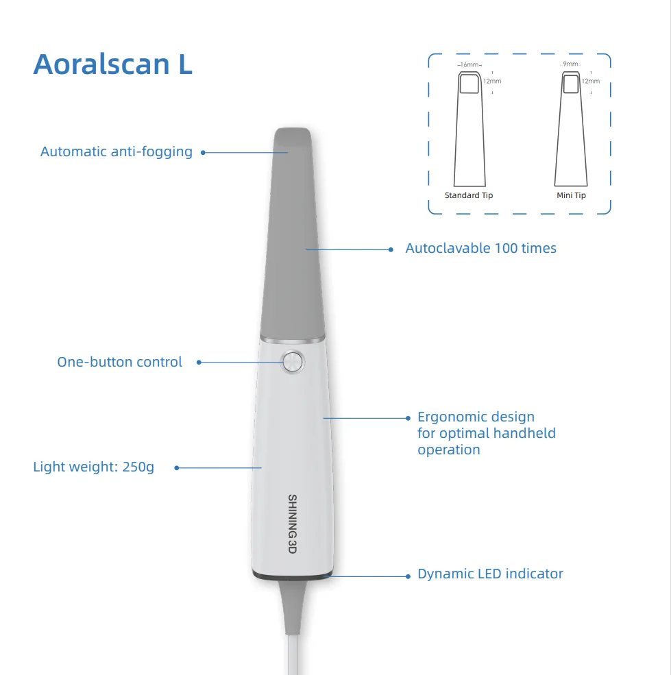 DentalOral Digital Impressionist Intraoral Scanner SHINING 3D Aoralsean L