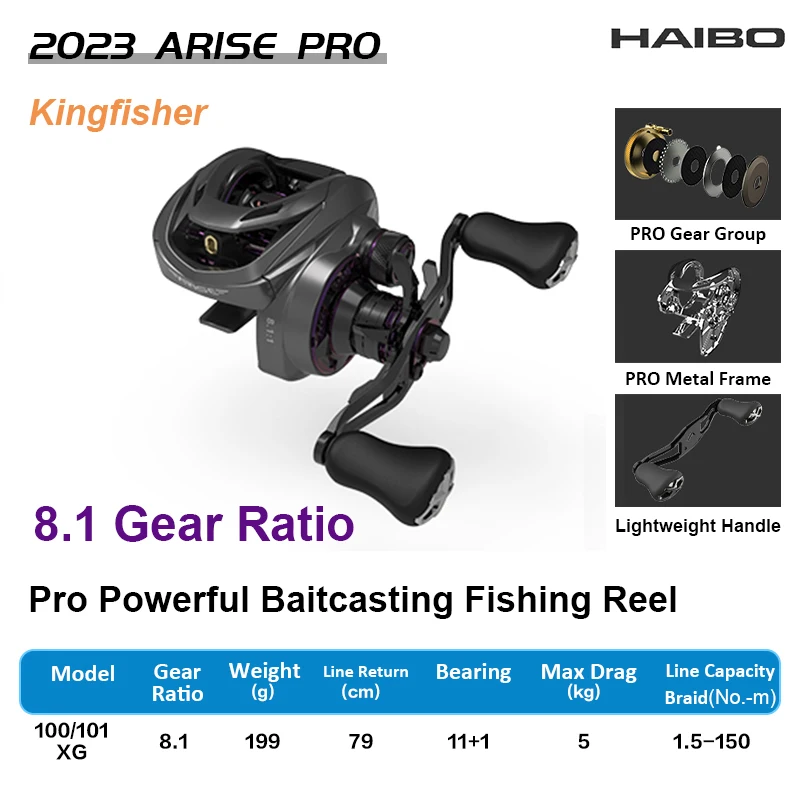 HAIBO ARISE PRO ベイトキャスティングリール 2026 ARISE AIR ベイト