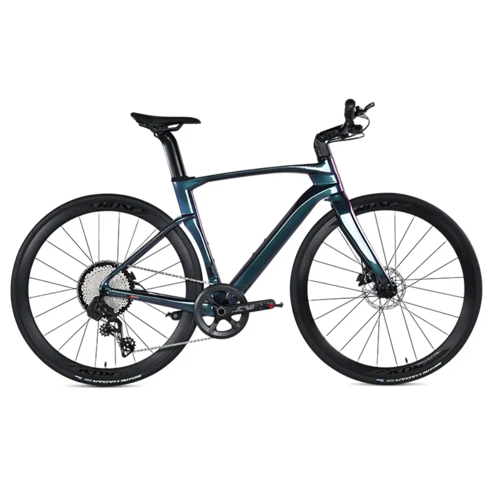 Radio Turns Men's and Women's Cycling Sports Car Tornado Flat Handle Road Bike Carbon Fiber Bike 13 Speed