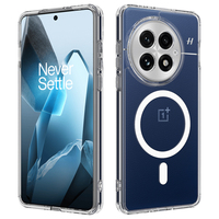 For OnePlus 13 Case Magnetic Shockproof Transparent Soft TPU+ Hard PC Wireless Charging Cover for One Plus 13