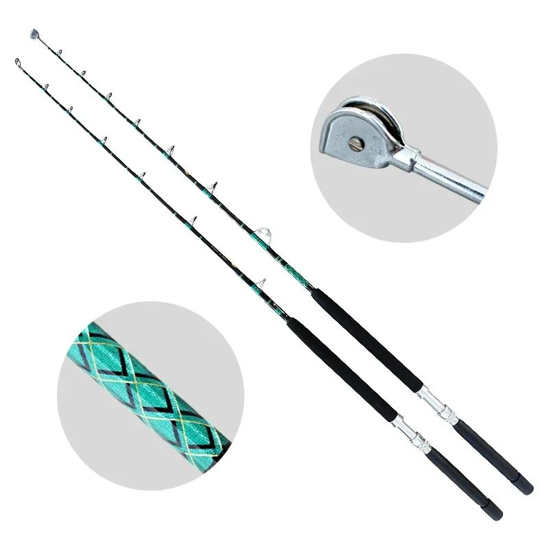 Big game never broken sea fishing rods stand up boat rods