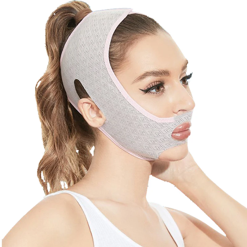 Beauty Face Sculpting Sleep Mask, Chin Strap for Double Chin for Woman, V-Line Shaping Face Masks (1Pack)