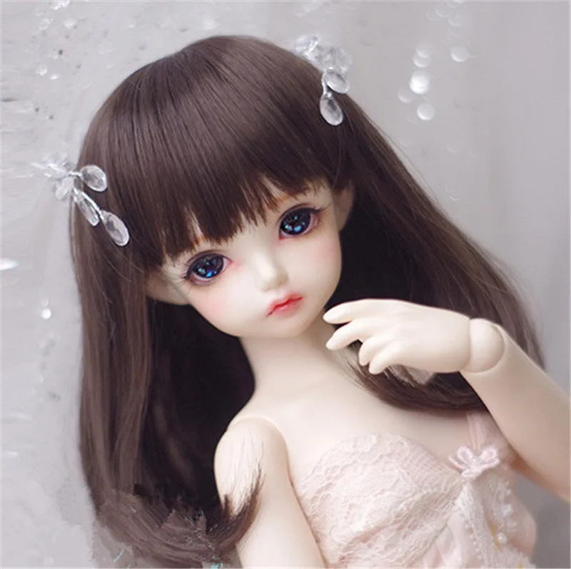 1/6 BJD/SD Doll Wig Zisga Gazi Sister Gingerbread Man Colorful Long Curly Hair 2D Changing Into A Doll Wig Accessories