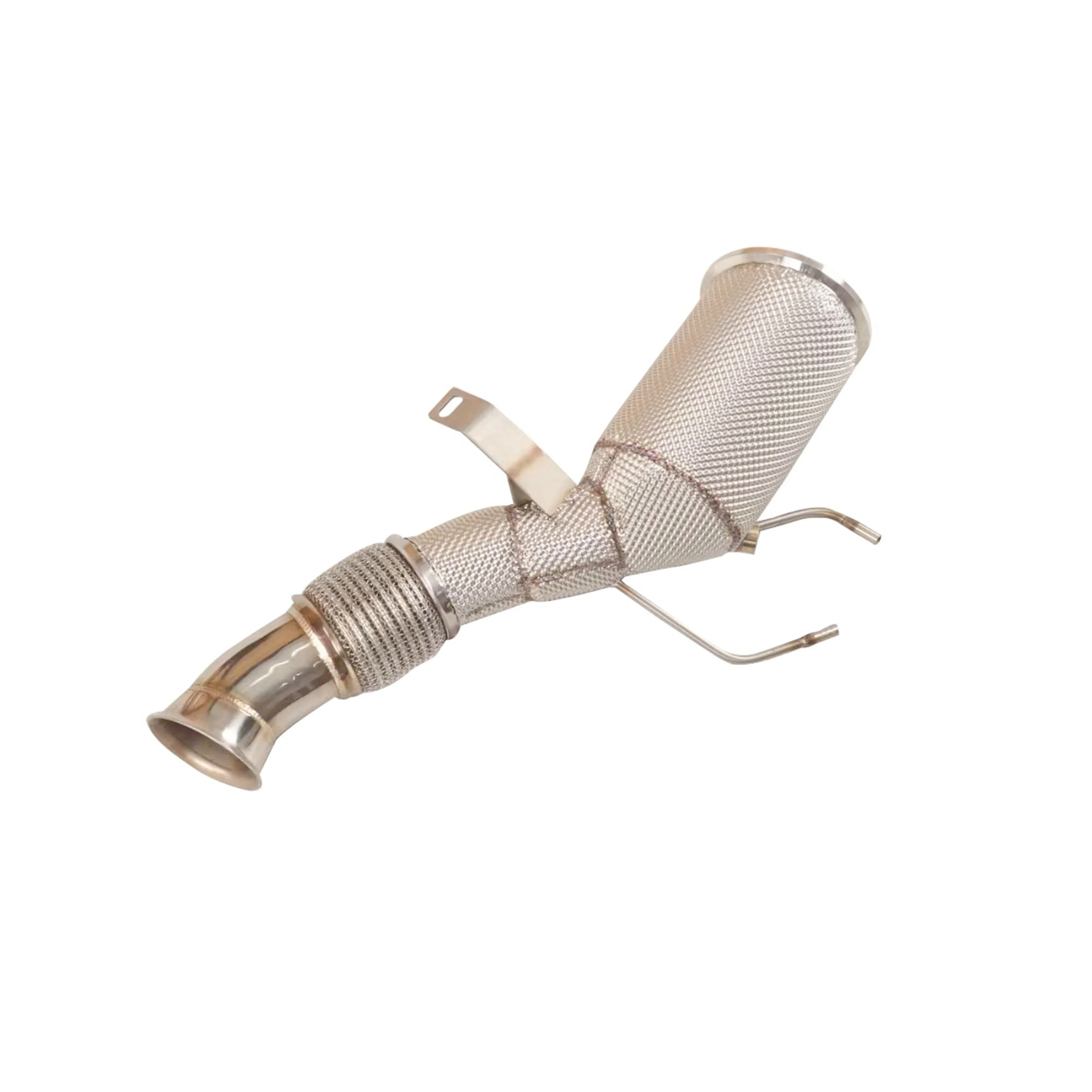 ODM Car Accessories Tuning Exhausted Systems for BMW G30 525i 528i 530i 540i 3.0T B58 Catted Downpipe with Heat Shield